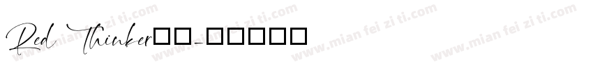 Red Thinker字体字体转换